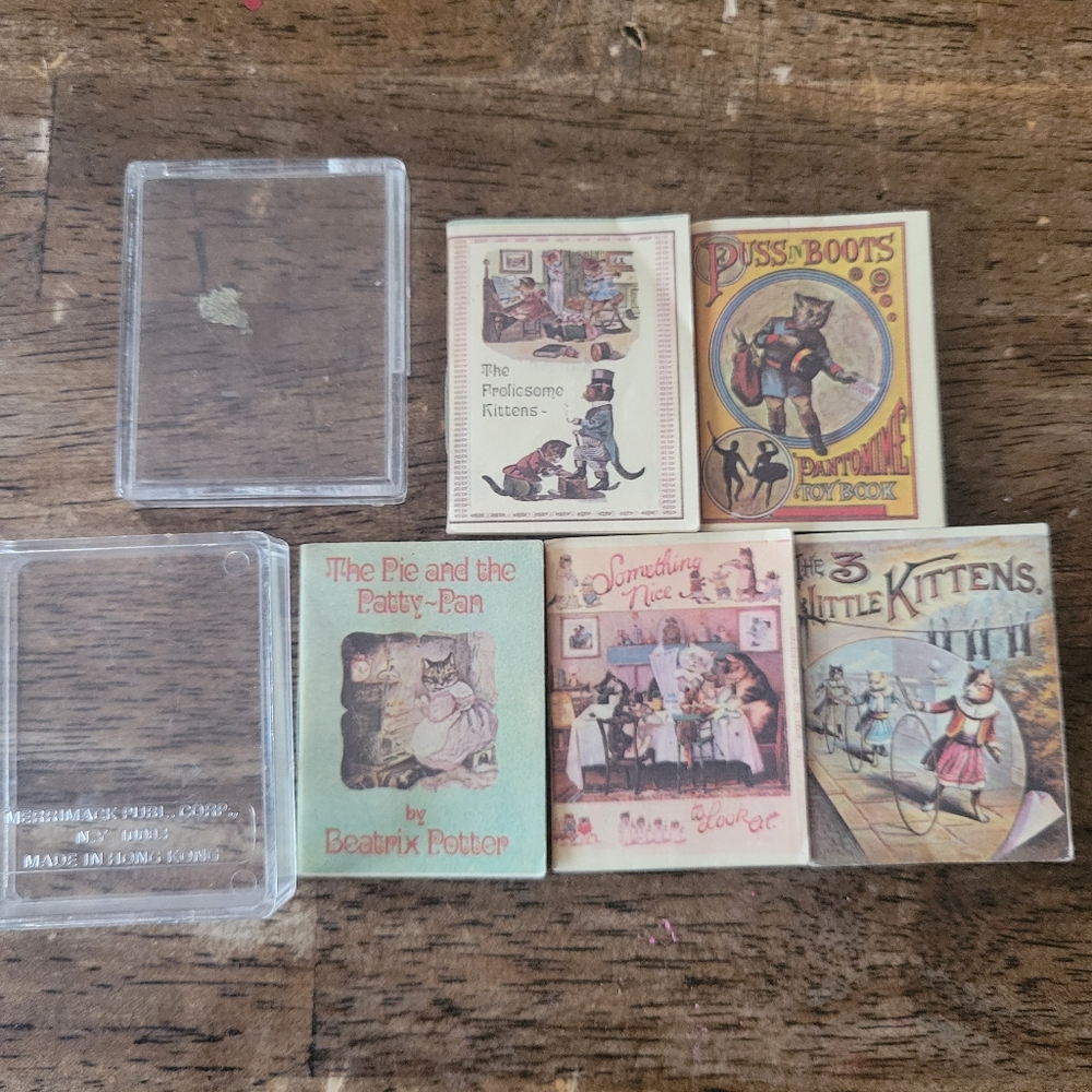 Vintage Reproduction of Nursery Rhymes About Cats
